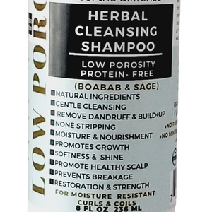 HERBAL CLEANSING SHAMPOO FOR  LOW POROSITY  HAIR TYPES