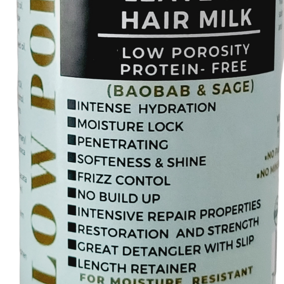 DEEP MOISTURE LEAVE IN HAIR MILK FOR LOW POROSITY HAIR TYPES