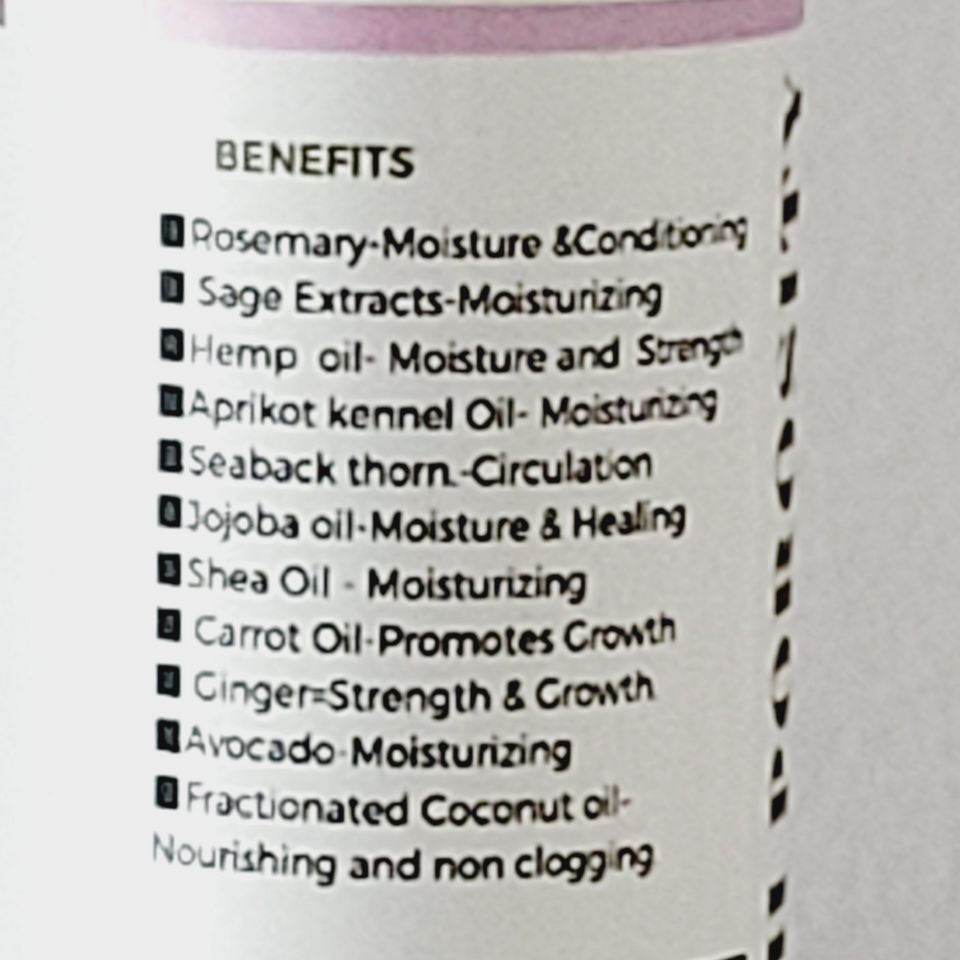 MOISTURE LOCK & GROWTH OIL FOR NORMAL TO HIGH POROSITY HAIR