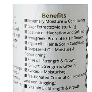 MOISTURE & GROWTH OIL FOR LOW POROSITY HAIR