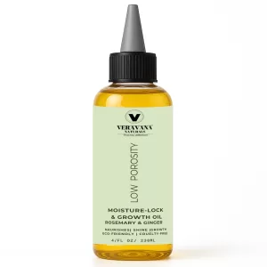 Veravana Naturals Low Porosity Moisture Lock & Growth Oil – Rosemary & Ginger, 4oz