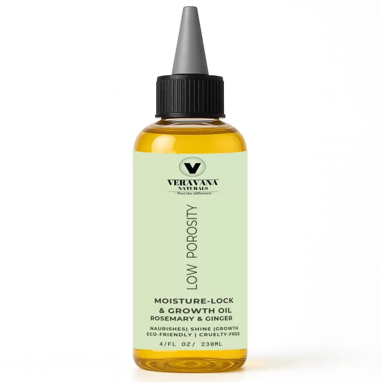 Veravana Naturals Low Porosity Moisture Lock & Growth Oil – Rosemary & Ginger, 4oz